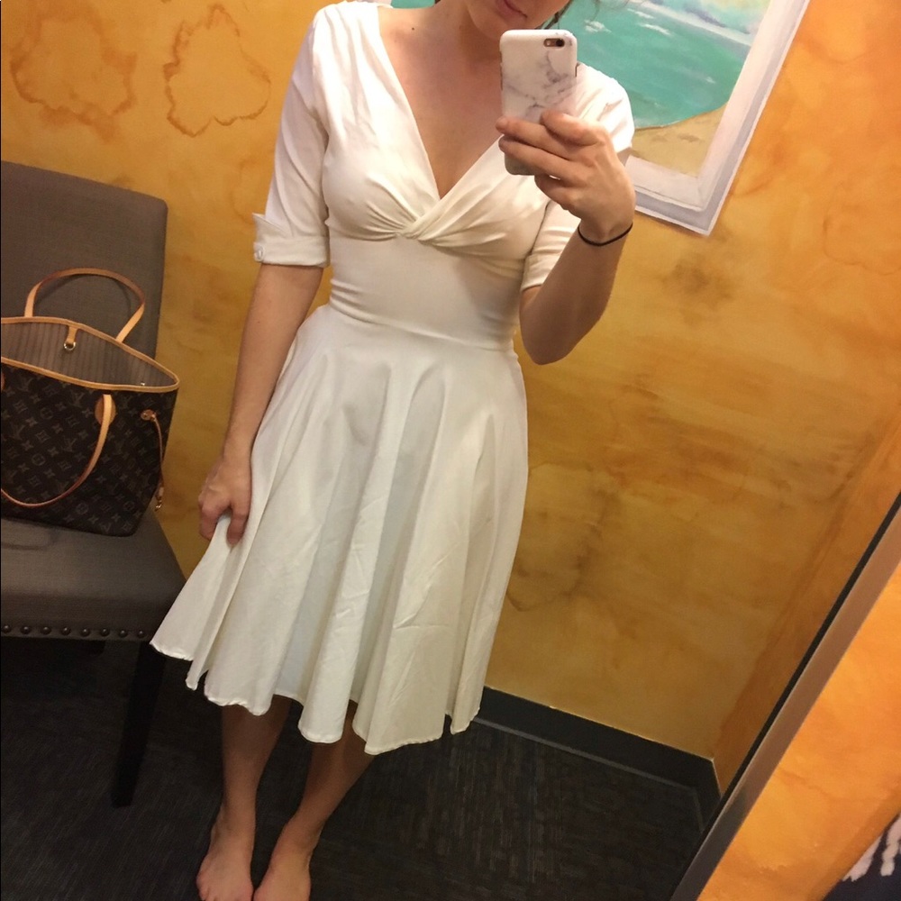 White vintage dress